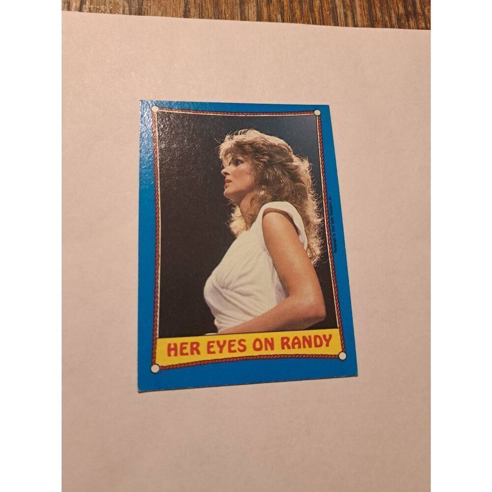 Vintage 1987 WWF Macho Man Randy Savage Elizabeth Sticker Puzzle Trading Card 4